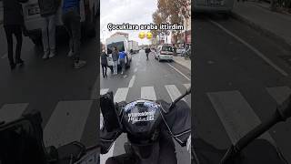 Çocuklara araba ittirdim 😂😂 shorts keşfet motovlog kurye viral fyp tiktok trendyolgo [upl. by Iur788]