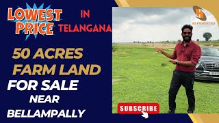 50 Acres farm land for Sale in Asifabad District Near Bellampalli  Lowest Price in Telangana [upl. by Leopold]