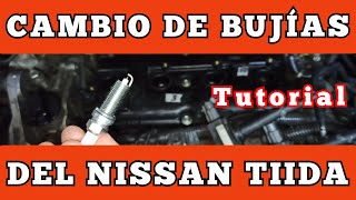 Cómo cambiar BUJÍAS del Nissan Tiida  Tutorial [upl. by Buyer]