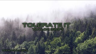 tolerate it lyrics  by taylor swift [upl. by Letreece]