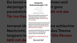 Deutsche Redewendungen 110 deutsch lerne sprache [upl. by Roxy]