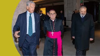 Mons Delpini al Memoriale della Shoah con i ragazzi ambrosiani [upl. by Enitsirhk194]