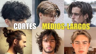 7 MEJORES CORTES de PELO MEDIO Y LARGOS para HOMBRE este 2023  COMO peinar CABELLO LARGO [upl. by Letnoj]