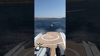 Helicopter landing onboard SUPERYACHT BOLD [upl. by Martreb]