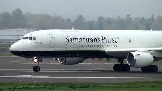 Samaritans Purse DC872CF N782SP Takeoff Portland Airport PDX [upl. by Jabon]