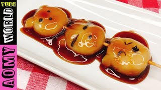 POPOBE Japanese Dango Recipe  How to make POPOBE Dango  AOMYWORLDtube [upl. by Anyal]