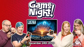 GameNight 24 Days of Christmas  Exit The Game Advent Calendar The Hunt for the Golden Book Day 24 [upl. by Indnahc]