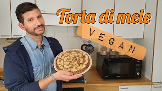 Torta di mele  Senza zucchero uova e latte Vegana e leggera ma golosa  Laboratorio Domestico [upl. by Sisi303]