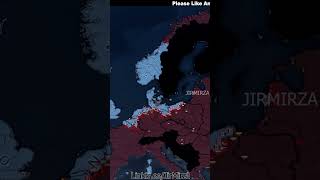 Warsaw Pact Vs NATO hoi4 history ww2 timelapse shorts europe russia usa subscribe map [upl. by Lemmuela]