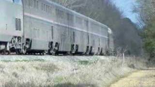 Amtrak Train 59 Terry MS Sunday 1272008 [upl. by Eedebez]