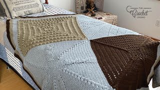 My Favorite Crochet Stitch Sampler Blanket Pattern Assembly amp Border  EASY  The Crochet Crowd [upl. by Dena716]