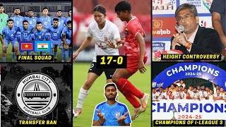 Indias Final Squad vs VietnamUrawa Reds 170 Odisha FCMumbai City FC Transfer BanKalyan Chaubey [upl. by Tenaej]