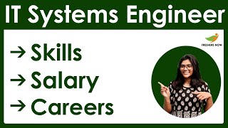 How to Become an IT Systems Engineer  Salary  Skills  Career in India [upl. by Atteiram774]