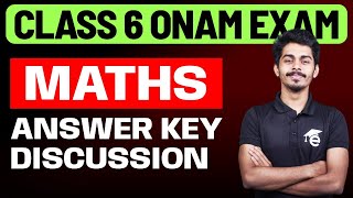 Class 6 Onam Exam 2024 Maths  Eduport കണ്ടവർക്ക് Full Mark  Answer Key Discussion  Eduport [upl. by Haras]