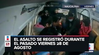 Asesinan a pasajero durante asalto en Naucalpan [upl. by Talanta]