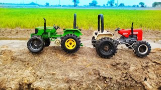 Johndeere vs Swaraj 855 model Tractor tochan [upl. by Groveman184]