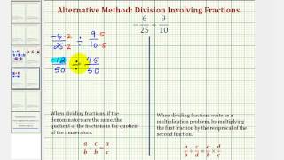 Ex4 Division Involving Signed Fractions  Compare Alternative and Traditional Methods [upl. by Heaps]