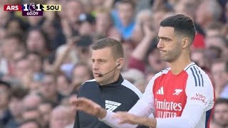 Mikel Merino Debut Performance Arsenal vs Southampton 31 All Goals and Extended Highlights [upl. by Aneehsal]