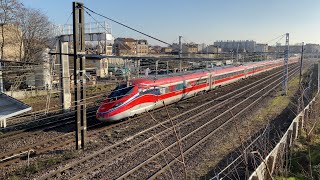 Le Frecciarossa 1000 arrive en France [upl. by Trixie505]