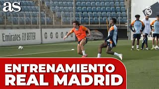 ENTRENAMIENTO del REAL MADRID en VALDEBEBAS MBAPPÉ ESTELAR [upl. by Faria]