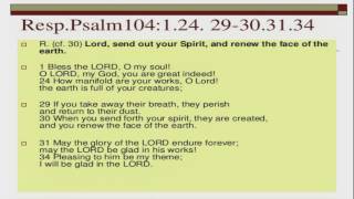 20170604 RESPONSORIAL PSALM PENTECOST SUNDAY VIDEO [upl. by Nikola]