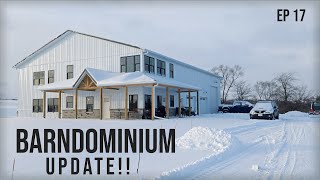 Barndominium Updates  Winter Returns  Homestead Adventures  The Barndo Build Ep 17 [upl. by Snehpets]