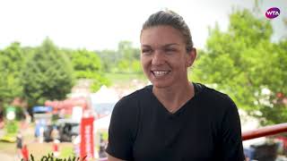 Simona Halep  2018 Montreal pretournament interview [upl. by Ellocin]