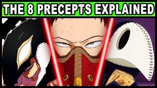 The 8 Precepts of Death and Their Quirks Explained My Hero Academia  MHA BNHA  Season 4 S4 [upl. by Aremihc]