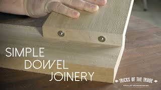 How to Use Dowel Centers  Tricks of the Trade [upl. by Thgirw]