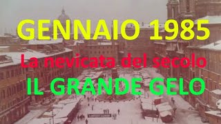 GENNAIO 1985  LA NEVICATA DEL SECOLO IL GRANDE GELO LE REGIONI ITALIANE NELLA TORMENTA [upl. by Laurette756]