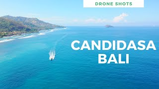 Candidasa Beach 4K Drone Footage [upl. by Cumings405]