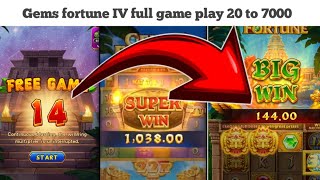 Gems fortune 6  new slots game play  20 to 7000 [upl. by Alysa43]