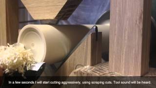 The quotMquot Spindle Steady Jig — Woodturning [upl. by Clayberg]