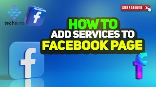 How To Add Services To A Facebook Page 2024 [upl. by Alhsa606]