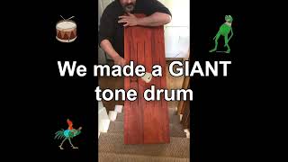 We made a Giant Tone Drum tongue drum [upl. by Novyart]