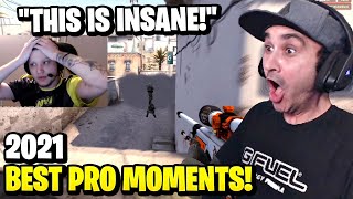 Summit1g Reacts CSGO  BEST PRO MOMENTS 2021 Flickshots Inhuman Reactions 200 IQ  Rewind [upl. by Anaytat]