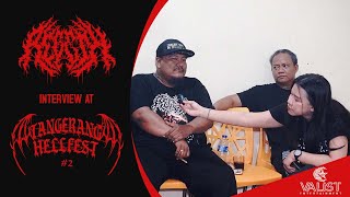 Regeth  Interview At Tangerang Hellfest 2 05112023 [upl. by Normalie296]