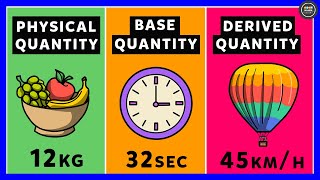 What are Physical Quantities Base Quantities  Derived Quantities [upl. by Jesselyn891]