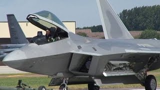 RAPTOR IN THE UK airshowvision [upl. by Leahcim]