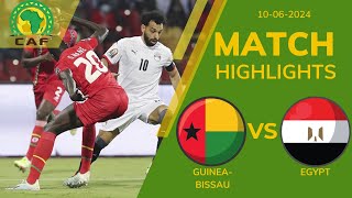 GUINEABISSAU 1 1 EGYPT CAF WC QUALIFICATION 1ST ROUND  EXTENDED HIGHLIGHTS  100624 [upl. by Aiekan]