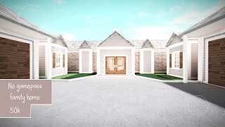 No Gamepass family home 50k Bloxburg [upl. by Eleen]