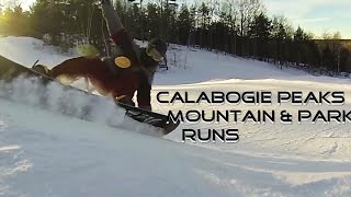 Calabogie Peaks Mountain amp Park Runs  Snowboarding [upl. by Stinson827]