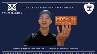 CE 202  Assignment 3  MDSolids for Engineering Students [upl. by Suitangi]