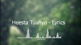 Xasan Aadan Samatar  Heesta Tuunyo  Kaban Lyrics [upl. by Ulberto840]