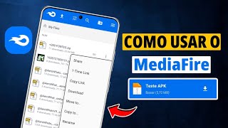 Como usar o MEDIAFIRE  CRIAR CONTA ENVIAR ARQUIVOS e COPIAR O LINK [upl. by The]