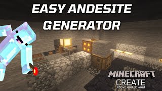 Create Andesite Generator Tutorial  Create Above and Beyond [upl. by Marlowe520]