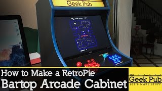 Build a RetroPie Bartop Arcade Cabinet with a Raspberry Pi [upl. by Koloski668]