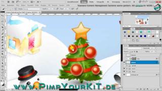 Opjekte mit Schnee bedecken in Adobe Photoshop CS5 [upl. by Bary]