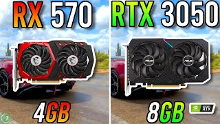 RX 570 4GB vs RTX 3050 8GB  Tested in 2023 [upl. by Richmound]