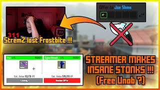 StremZ loses his FROSTBITE UNOBTAINABLE COINFLIP  Insane Krunkerio Twitch Clips 27 [upl. by Demp]